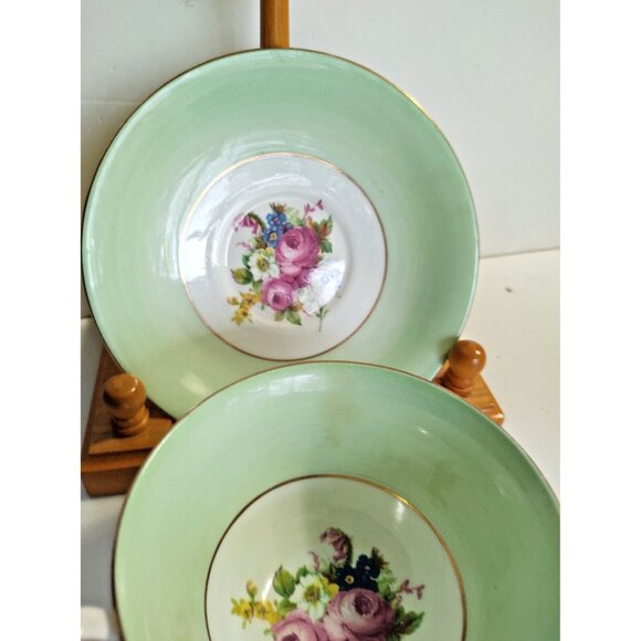 Taylor & Kent England Bone China Tea  Cup & Saucer Set Floral Bouquet - Picture 3 of 10